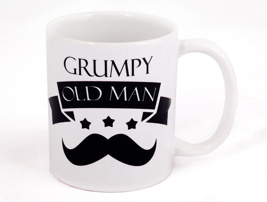  &apos;Grumpy old man&apos; porcelain can shaped 10 floz mug
